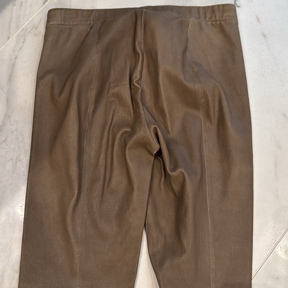 Vince olive leather pants size medium - Picture 5 of 7
